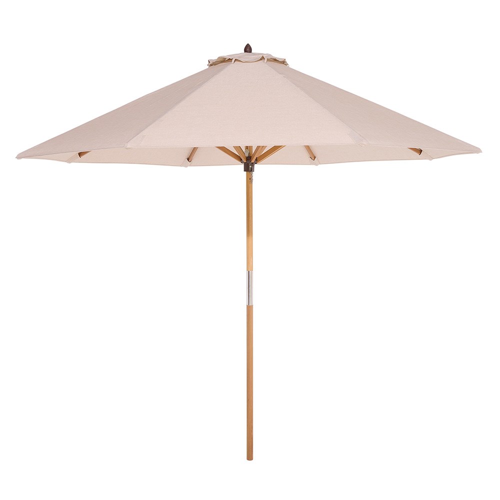 Ashdown Natural Wooden Round Parasol