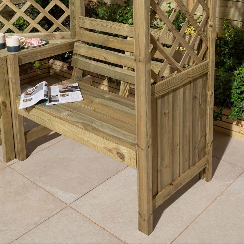 Pemberley Wooden Corner Arbour