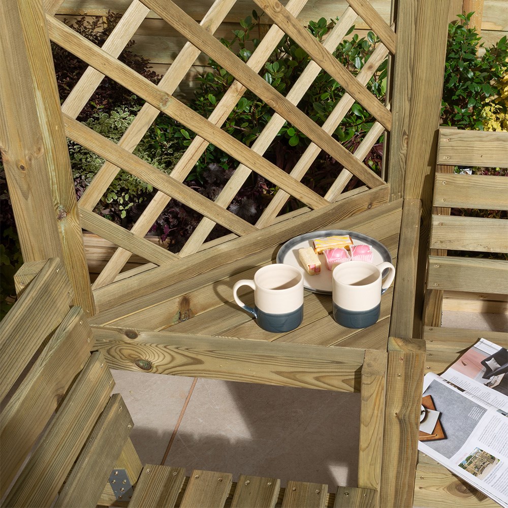 Pemberley Wooden Corner Arbour