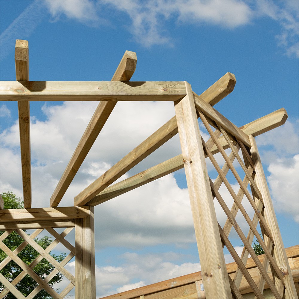 Pemberley Wooden Corner Arbour