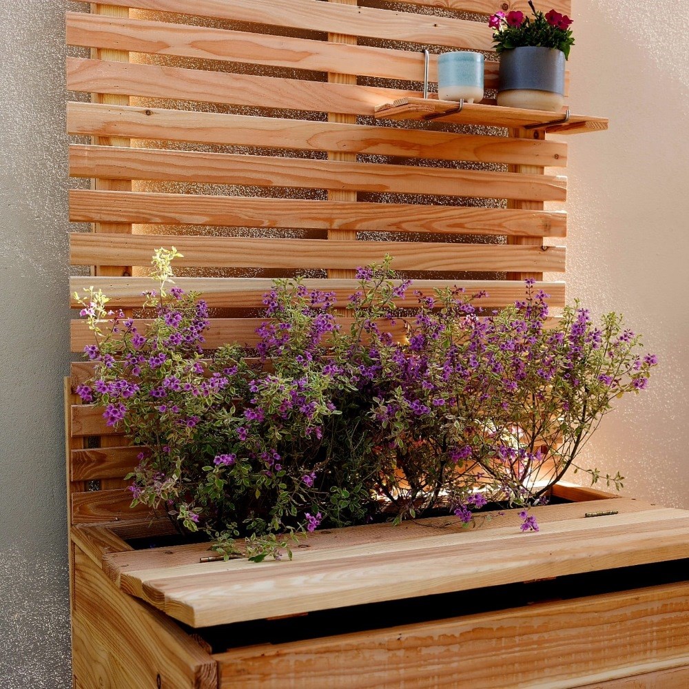 The Smarter Storage Planter & Slatted Trellis