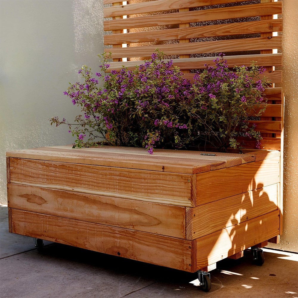 The Smarter Storage Planter & Slatted Trellis