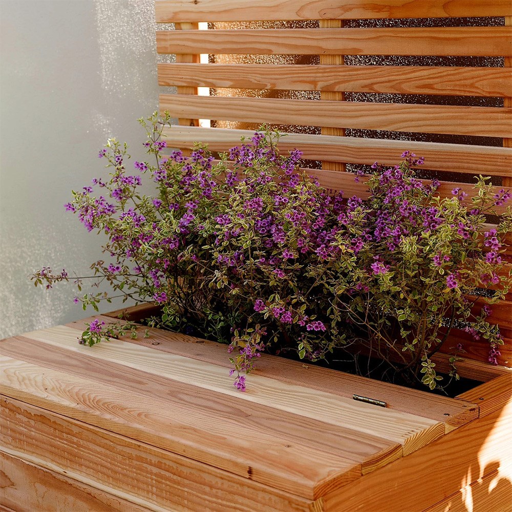 The Smarter Storage Planter & Slatted Trellis