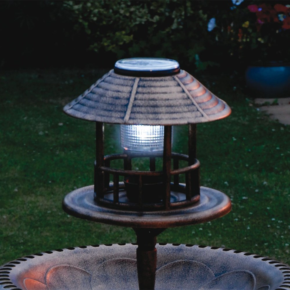 Solar Bird Bath and Planter