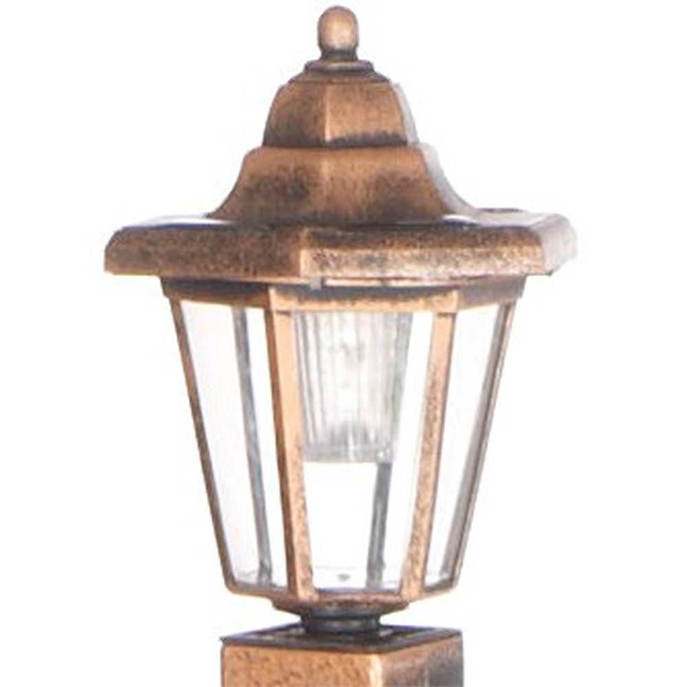 Antique Bronze Effect Trellis Planter With Solar Lanterns