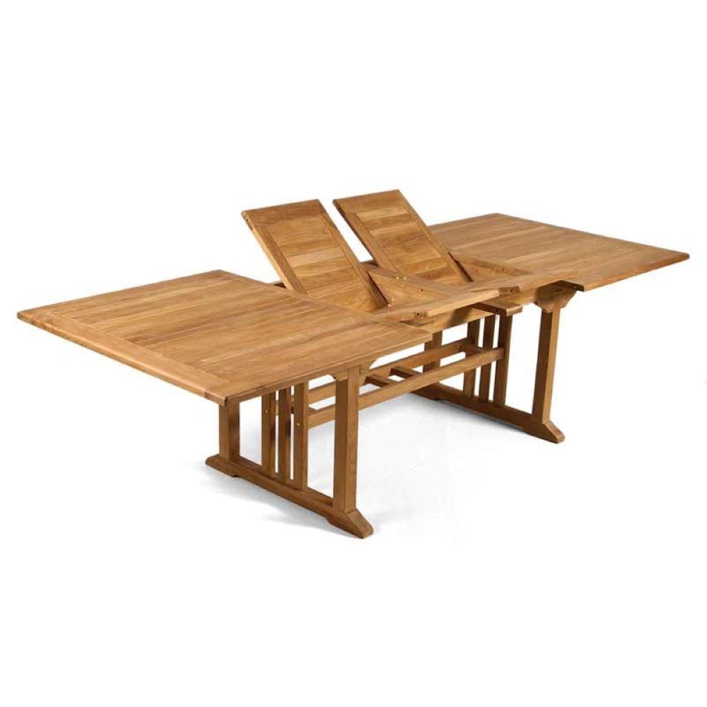 Berrington Rectangular Extending Teak Table Set