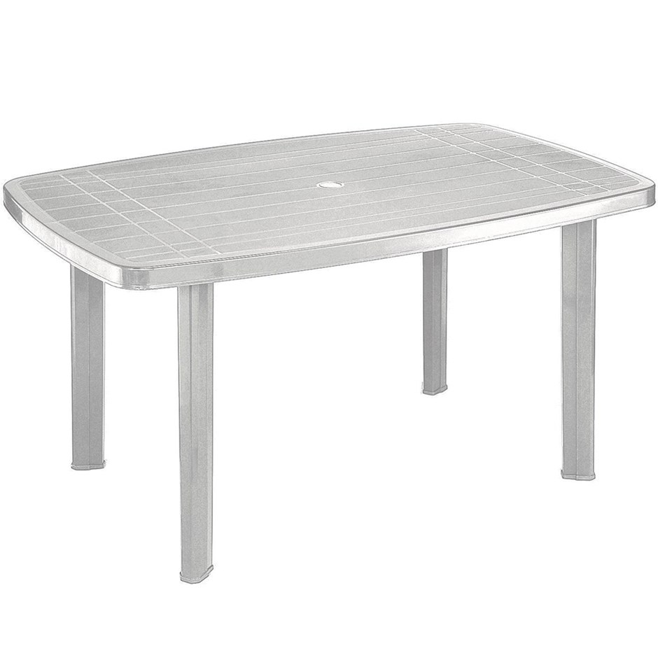 Supagarden Plastic Oval Table White Only