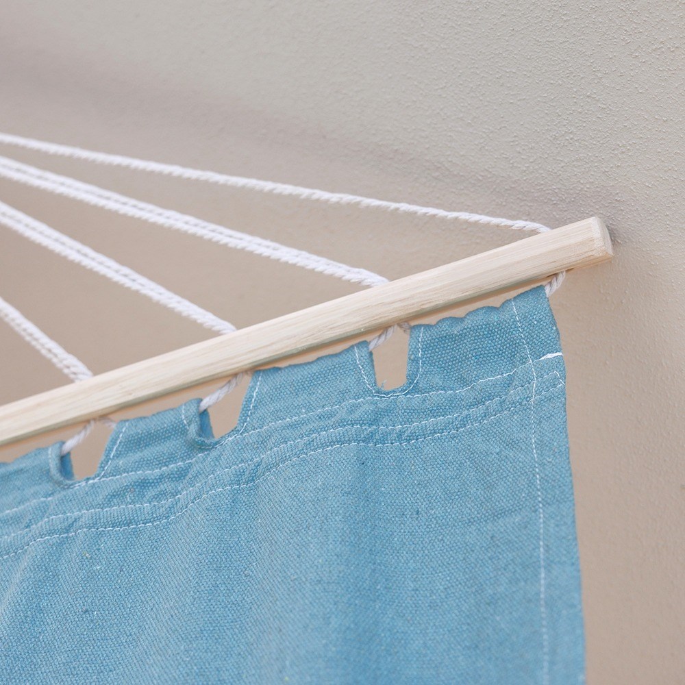 Single Hammock With Charcoal Wooden Arc Stand