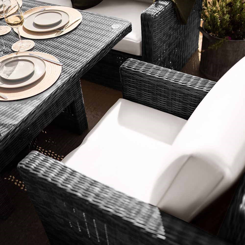 Rattan Garden Armchairs With Cushions