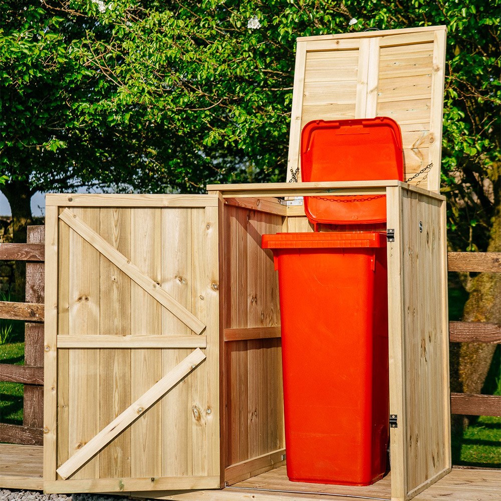 Chatburn Single Wheelie Bin Store