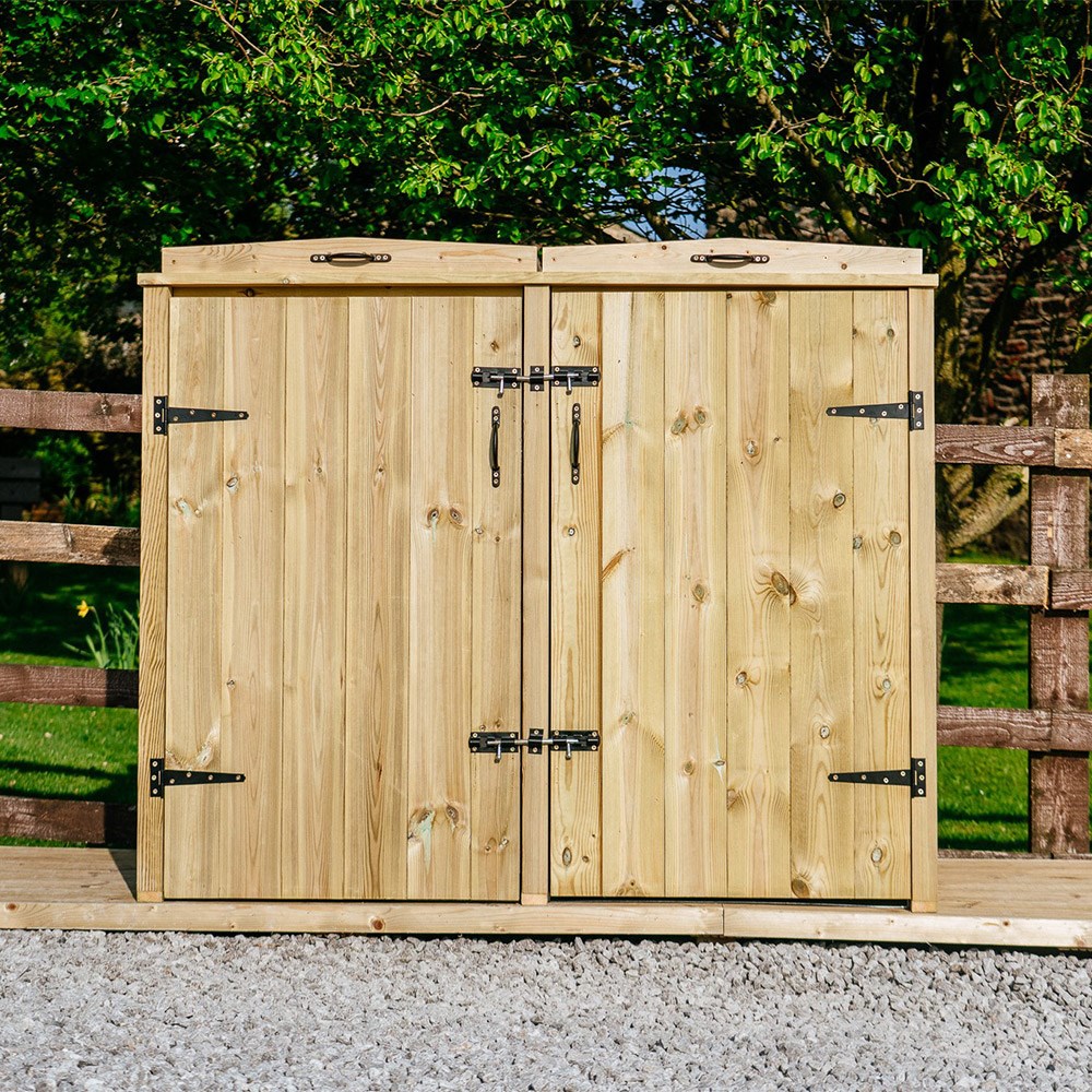 Chatburn Double Wheelie Bin Store