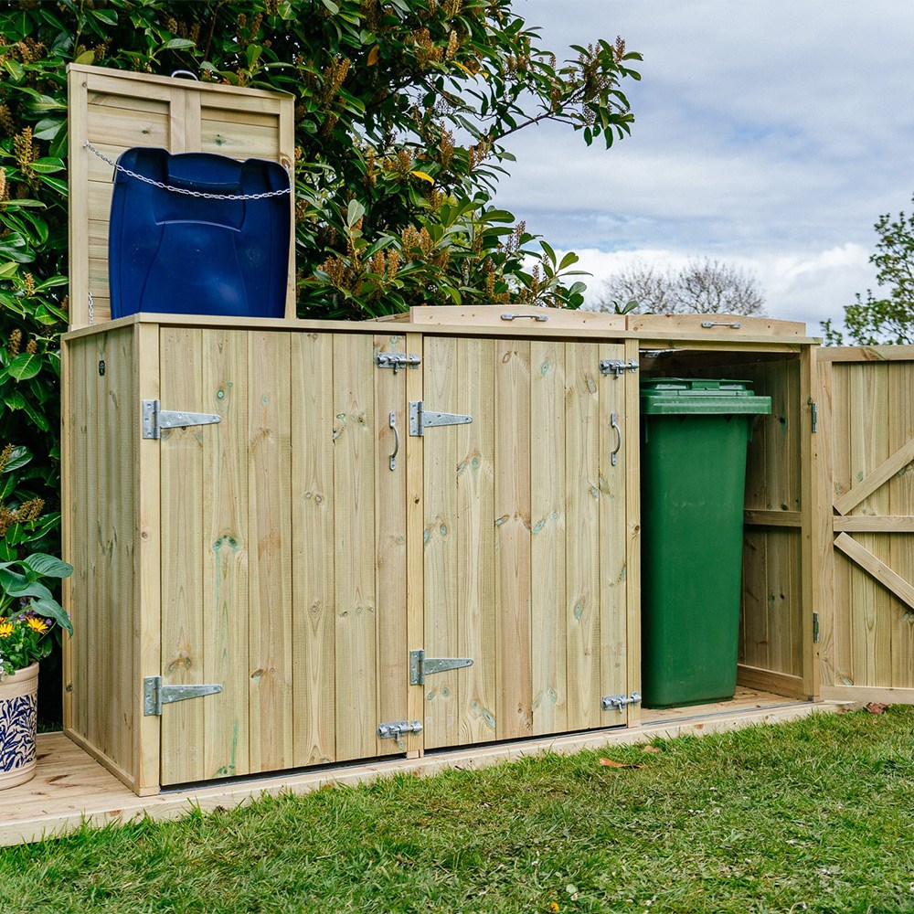 Shireburn Triple Wheelie Bin Store