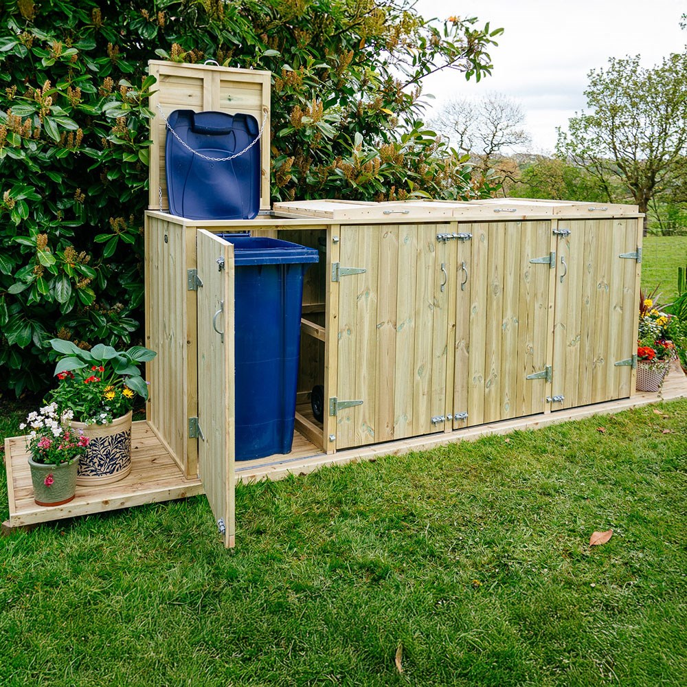 Shireburn Quad Wheelie Bin Store