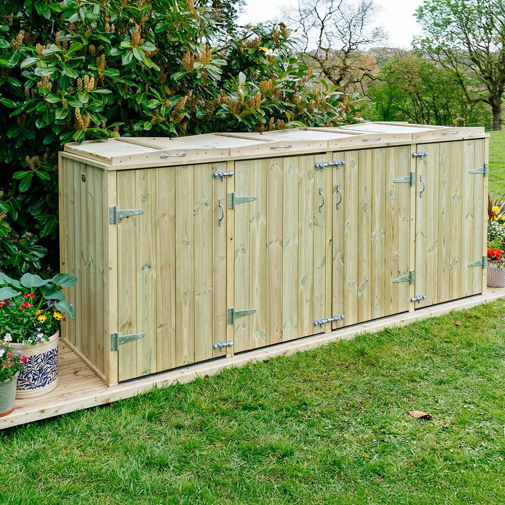 Shireburn Quad Wheelie Bin Store