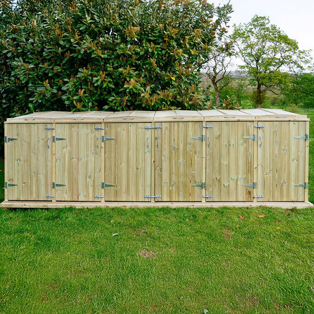 Shireburn Sextet Wheelie Bin Store