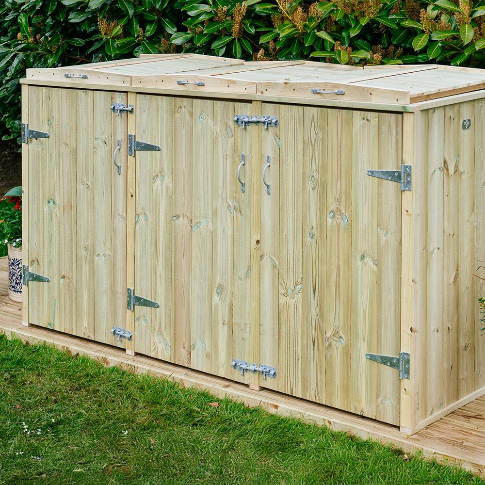 Shireburn Double Wheelie Bin & Recycle Box Store