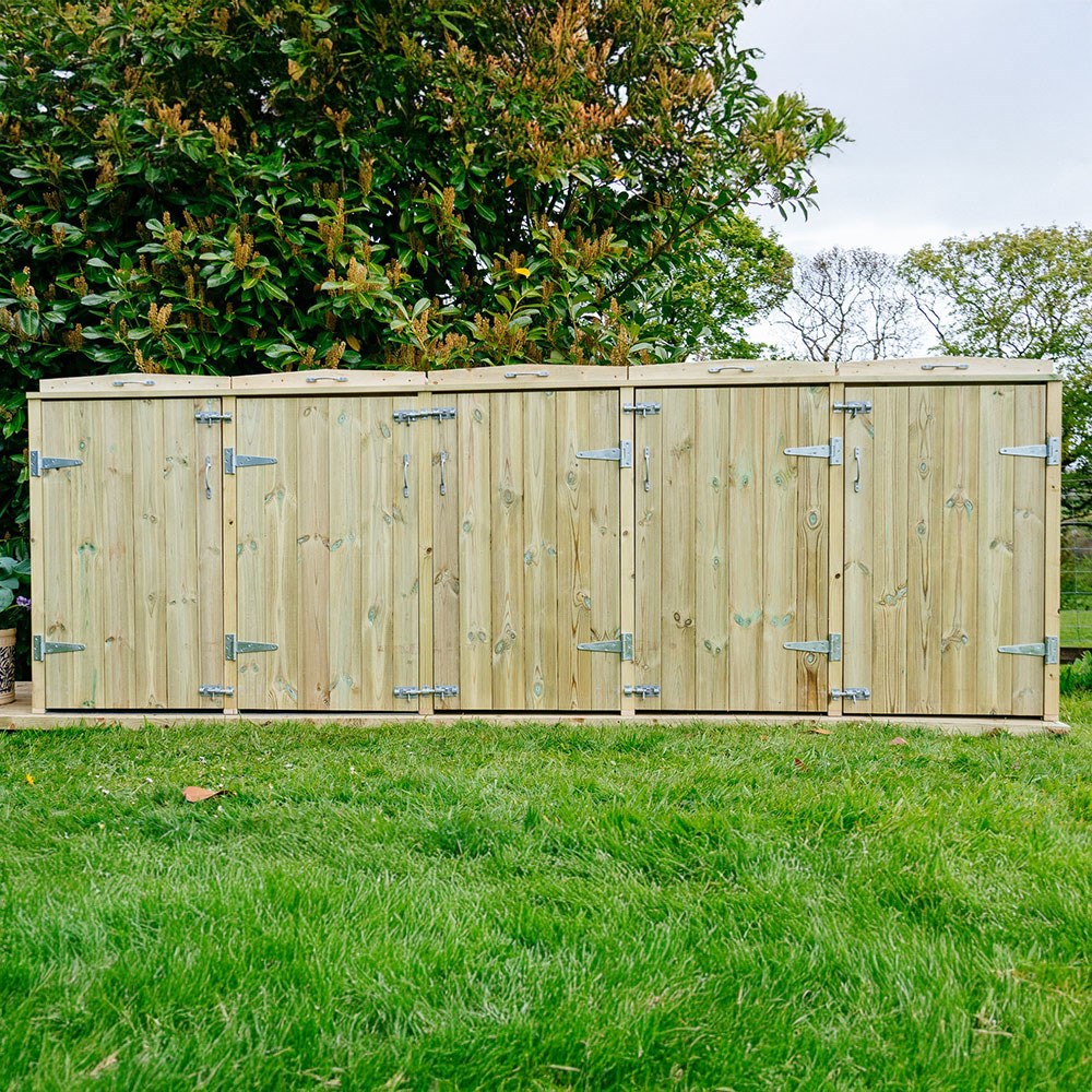 Shireburn Quad Wheelie Bin & Recycle Box Store
