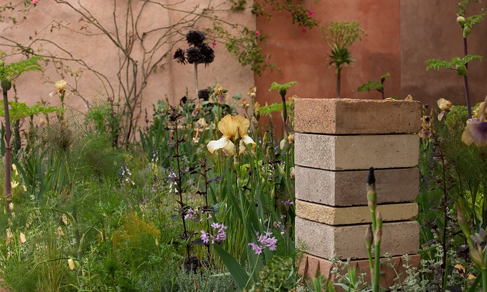 Sustainability is very important within the garden, bricks have been made from 95% waste materials, which include broken terracotta pots from our Crocus nursery.