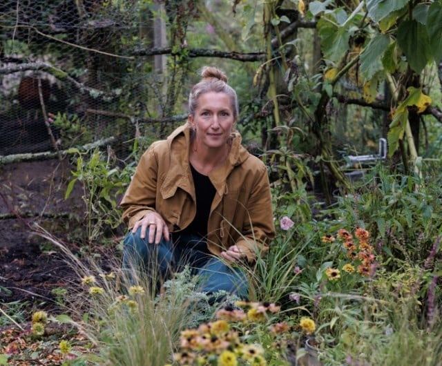 Harvesting flowers to dry