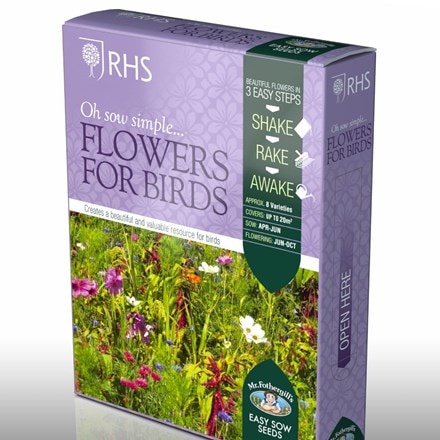 Shake and sow Flowers for birds