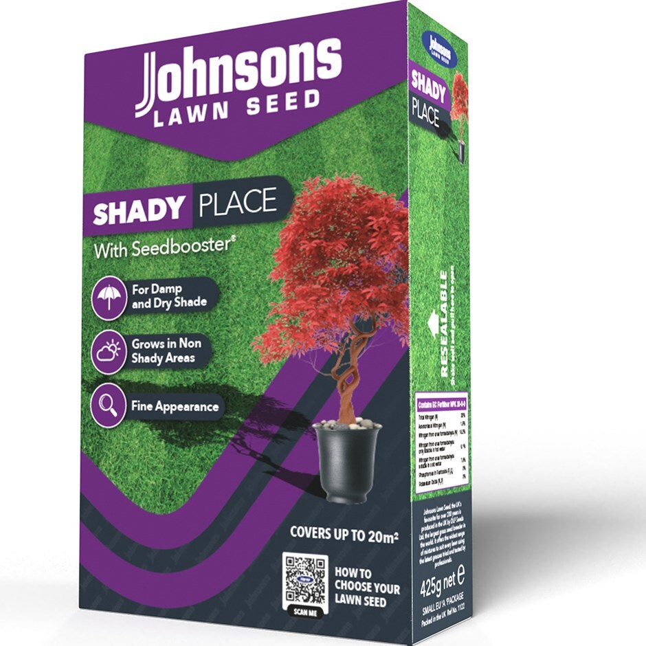 Buy lawn grass seed for shade Johnsons Shady 'lawn seed'