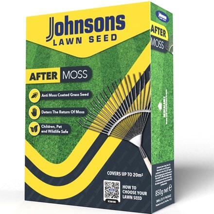 Johnsons After moss lawn seed
