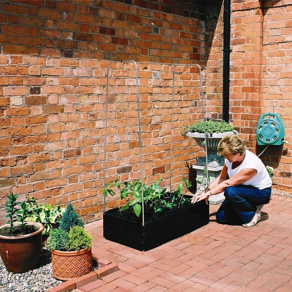 Mini raised bed and support frame