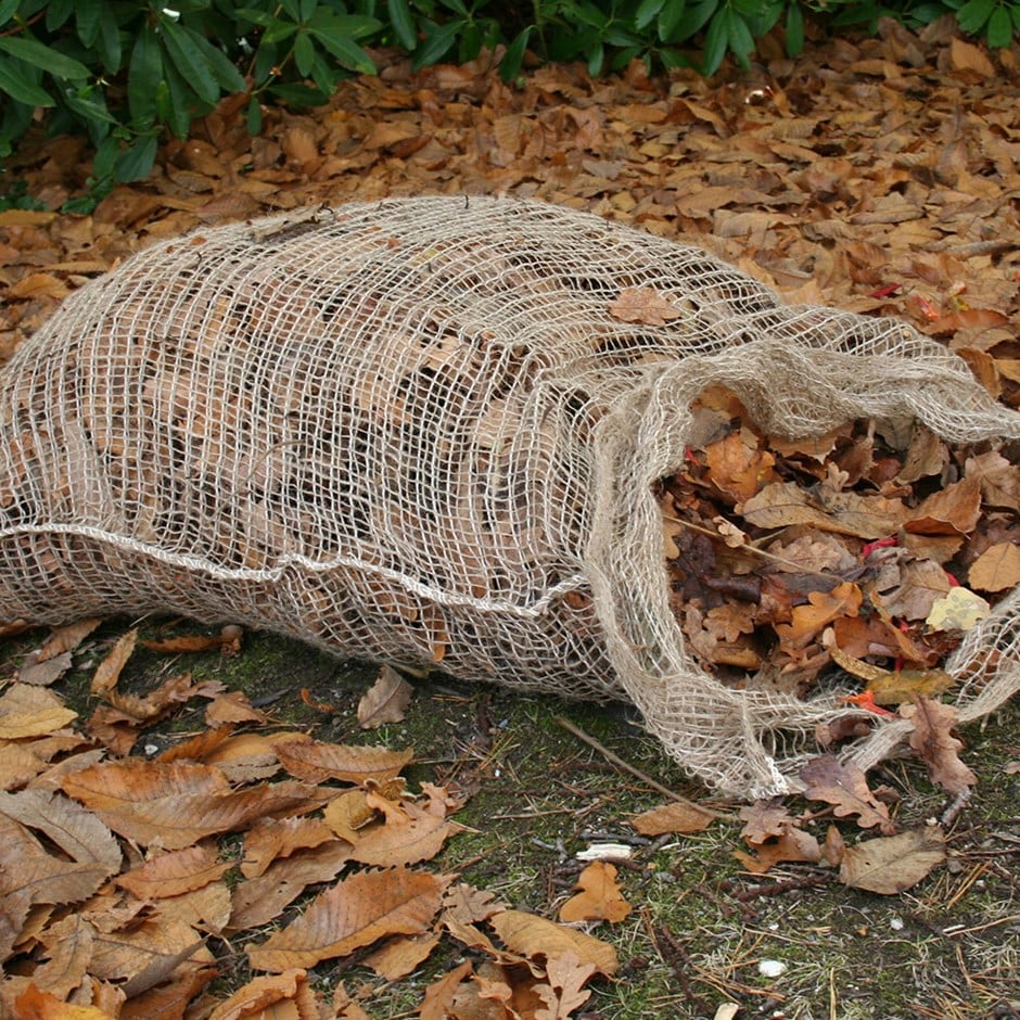 Compostable leaf sack for composting leaves