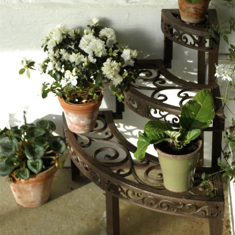 Buy Cast iron corner pot display Delivery by Crocus