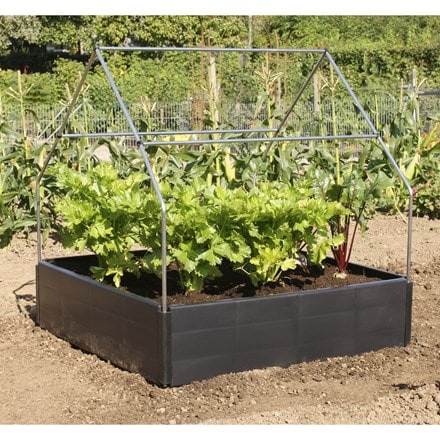 Canopy support for the raised bed