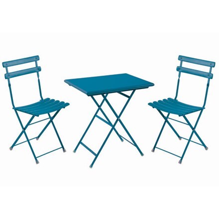 Picture of Rome folding bistro set - teal