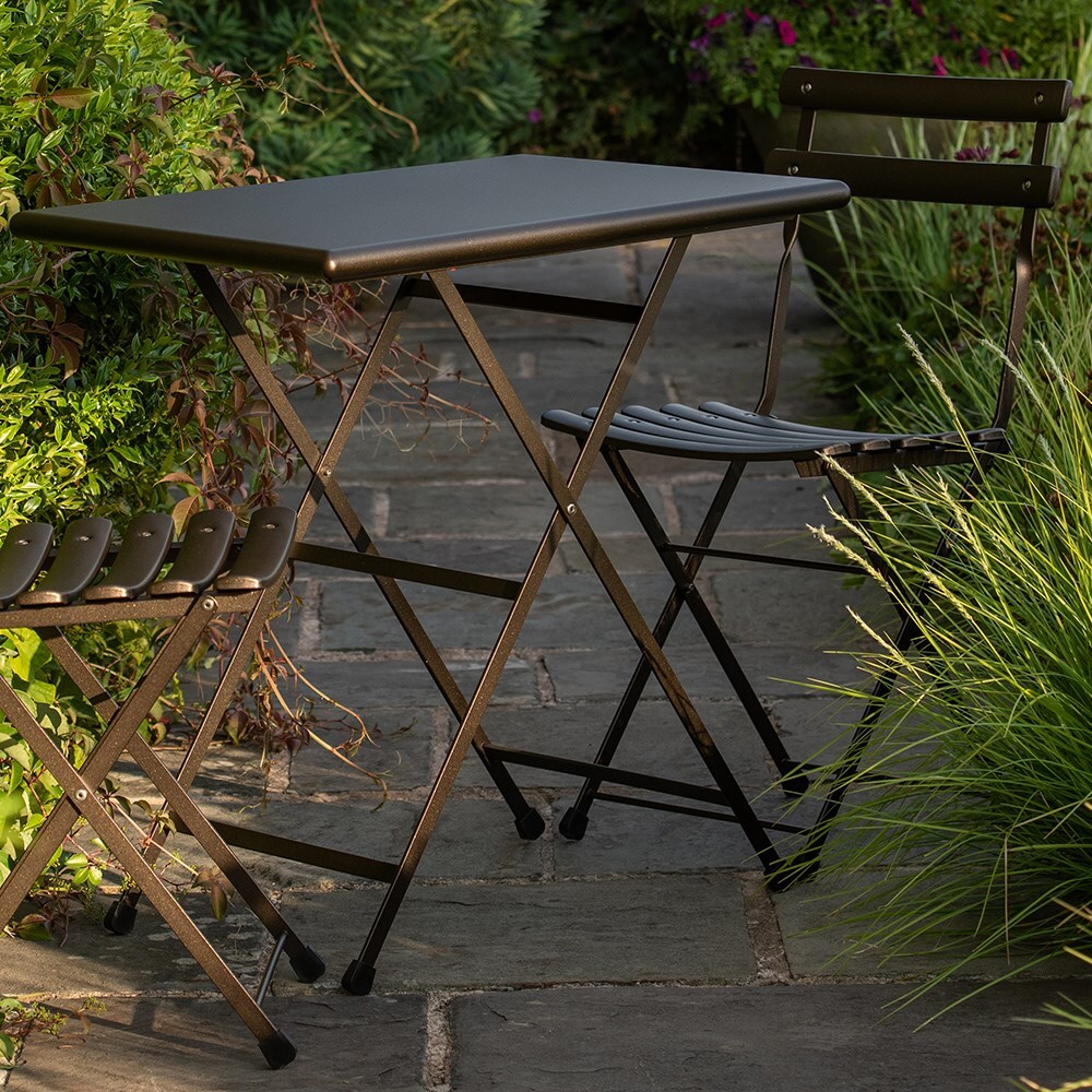 Buy Rome folding bistro set bronze