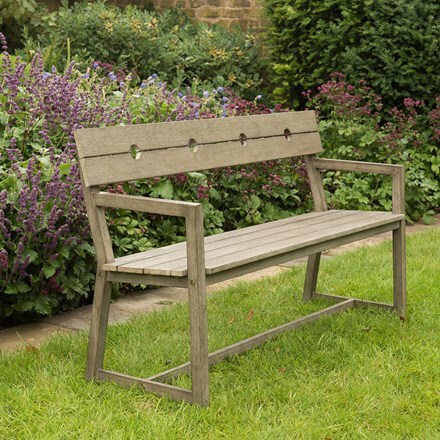 Picture of Oban garden bench with armrests