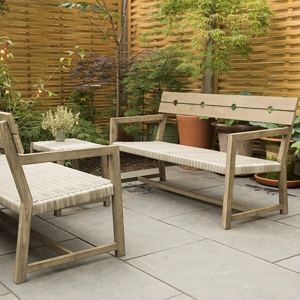 Buy Oban rattan sofa bench