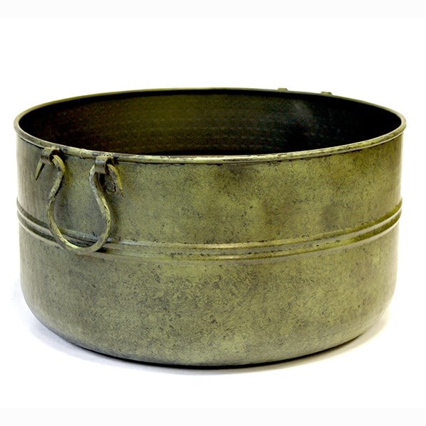 Verdigris plant bowl/drink bucket