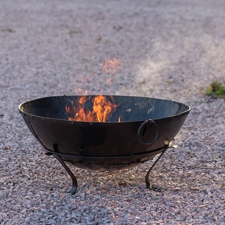 Large Indian fire pit bowl