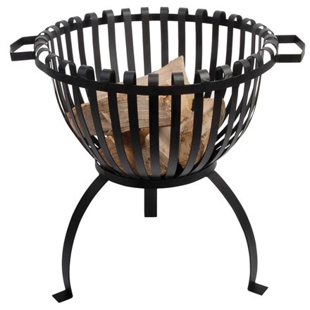 Steel fire basket