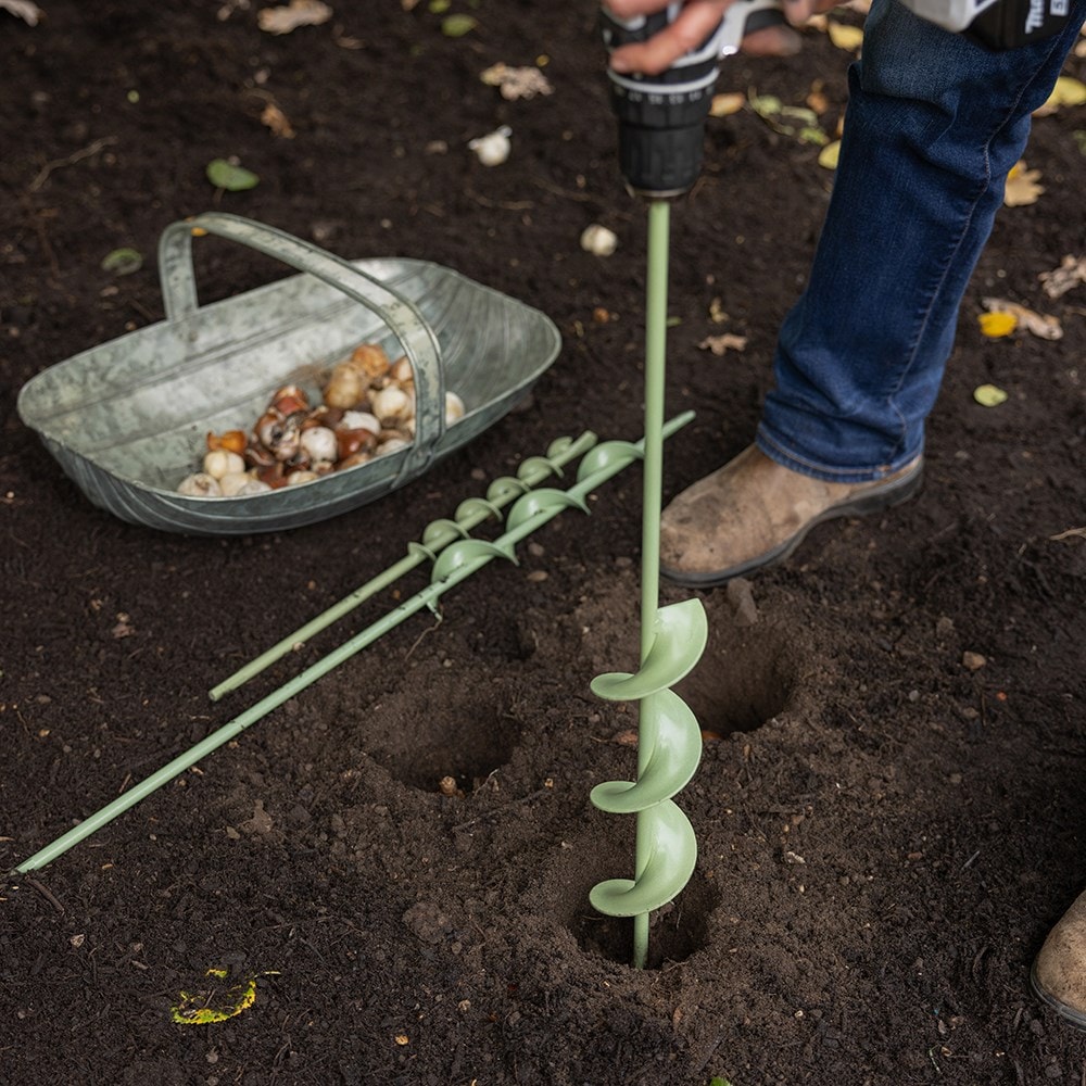 Bulb planting auger - long