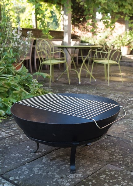 Stainless Steel Cooking Grill, Disc Fire Pit
