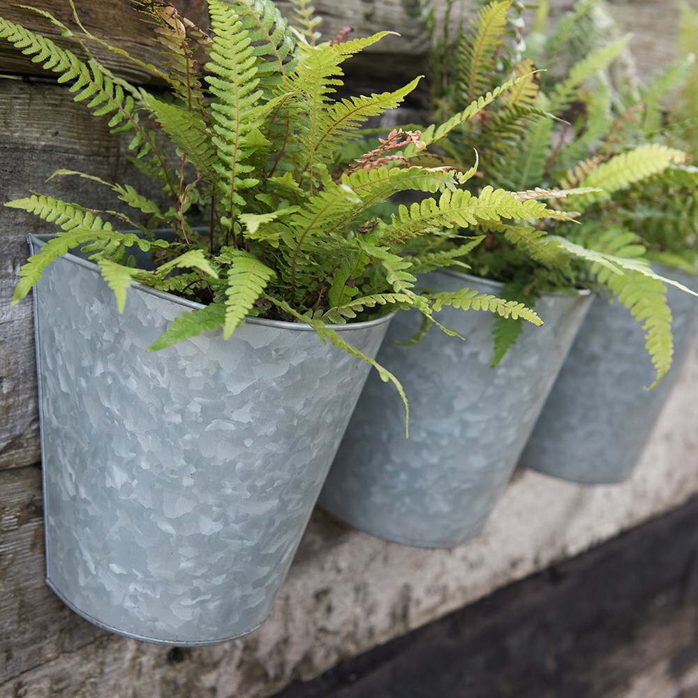 Galvanized wall deals planter