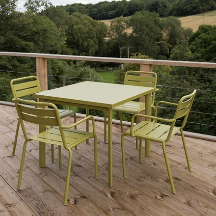 Picture of 4 seat Florence dining set - green