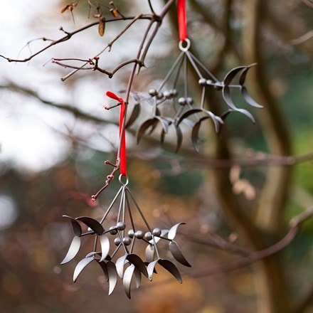 Hanging mistletoe - pewter