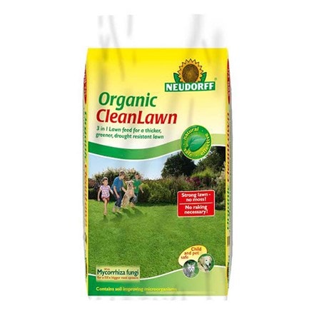 Organic clean lawn fertiliser