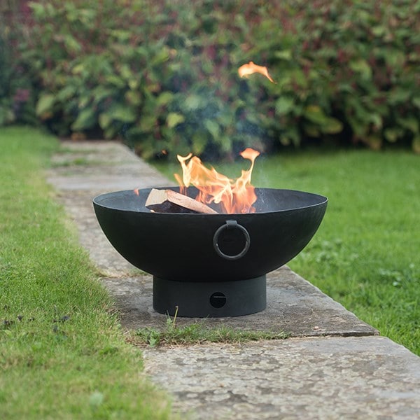 Small iron fire pit bowl