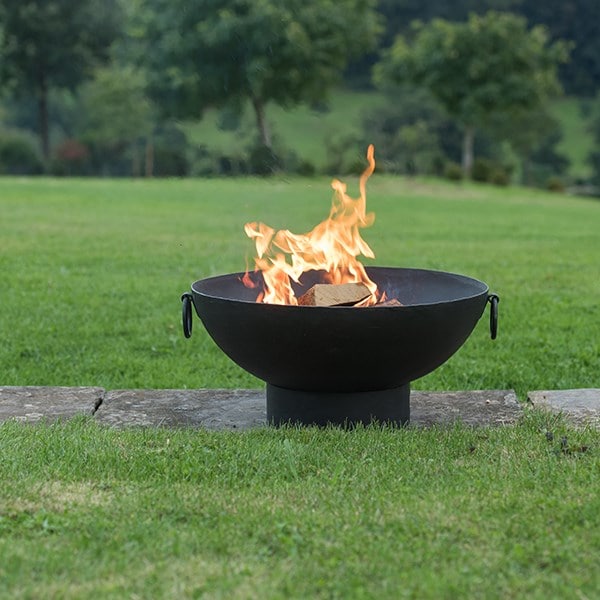 Small iron fire pit bowl