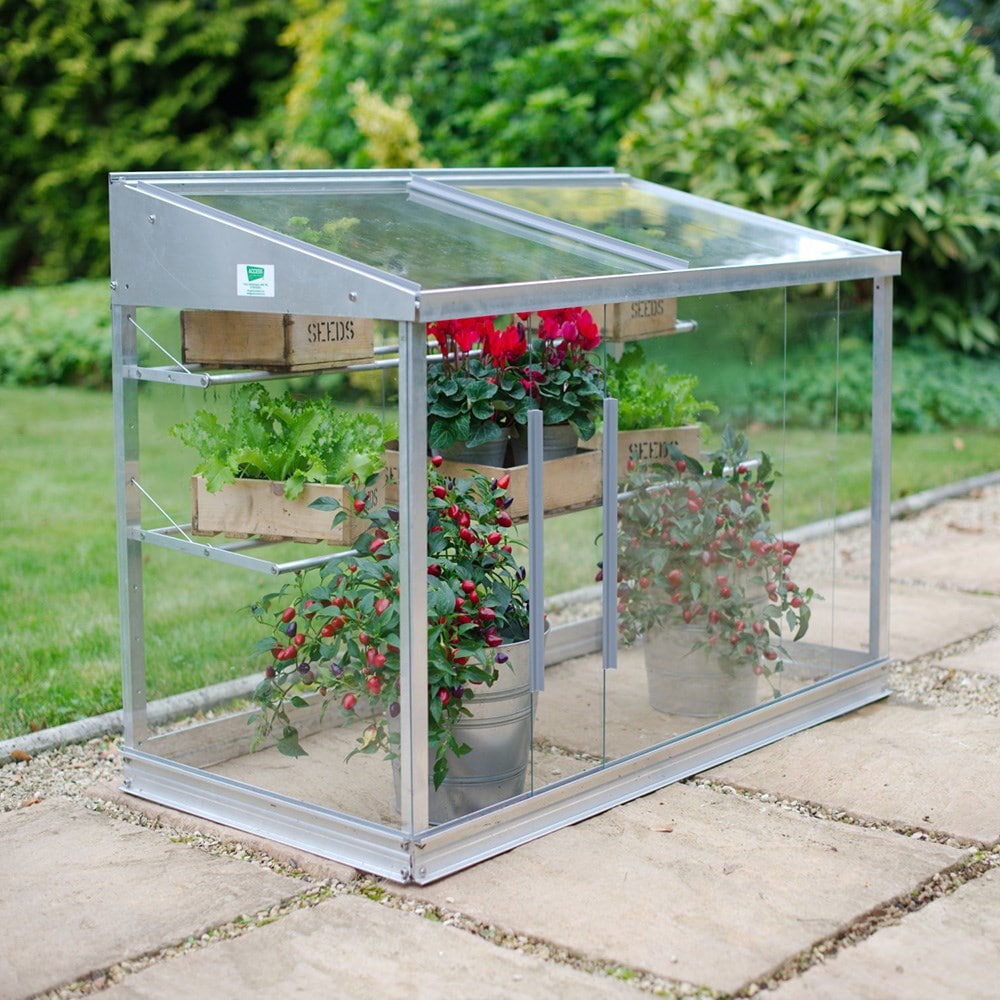 Aluminium half growhouse 