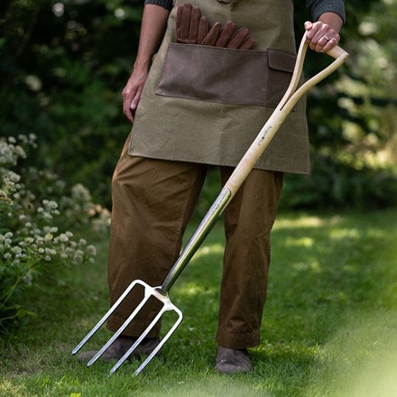 Picture of RHS Burgon and Ball stainless steel digging fork