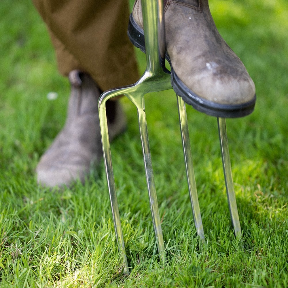 RHS Burgon and Ball stainless steel digging fork