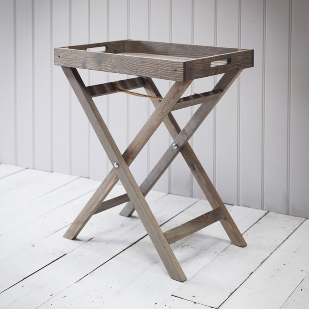 wooden tray table