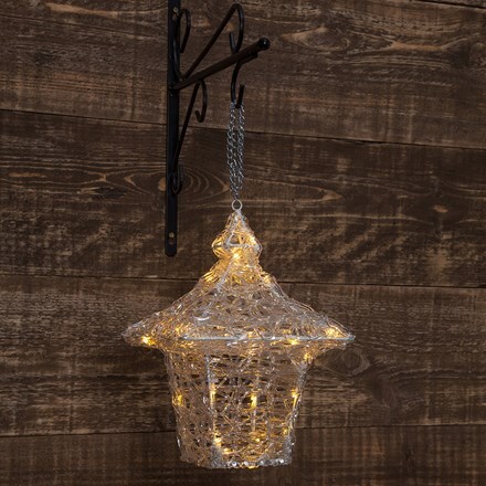 Dickensian LED hanging lantern